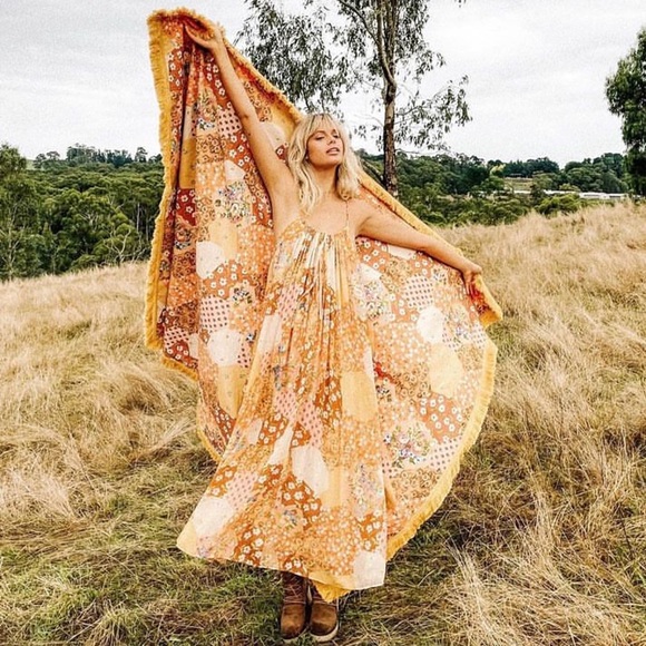 ✨SALE✨NWT Spell & The Gypsy Freda Strappy Maxi Dress Size Large - Picture 2 of 16